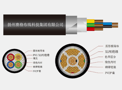 VV22系列聚氯乙烯絕緣鋼帶鎧裝聚氯乙烯護套電力電纜